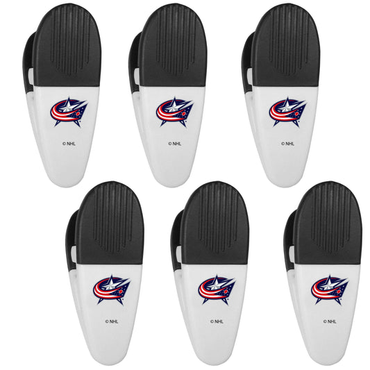 Columbus Blue Jackets Chip Clip Magnets, 6pk - Siskiyou Buckle - Flyclothing LLC