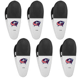 Columbus Blue Jackets Chip Clip Magnets, 6pk - Siskiyou Buckle - Flyclothing LLC