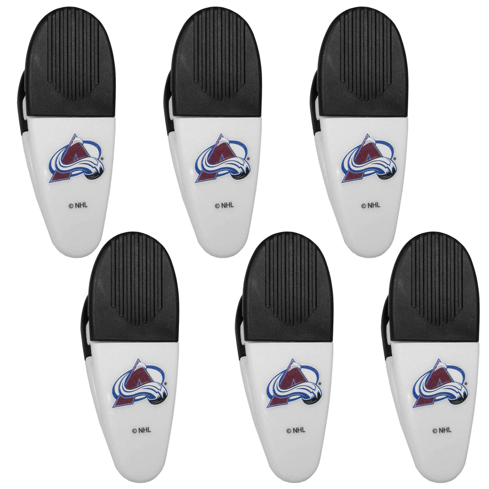 Colorado Avalanche Chip Clip Magnets, 6pk - Siskiyou Buckle - Flyclothing LLC