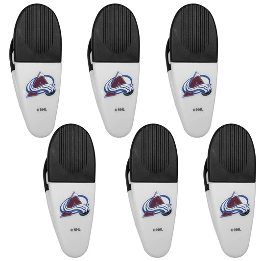 Colorado Avalanche Chip Clip Magnets, 6pk - Siskiyou Buckle - Flyclothing LLC