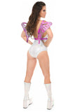 Daisy Corsets Fuchsia Holo Large Butterfly Wing Body Harness - Daisy Corsets - Flyclothing LLC