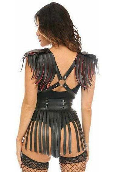 Daisy Corsets Vegan Leather Body Harness w/Fringe - Daisy Corsets - Flyclothing LLC