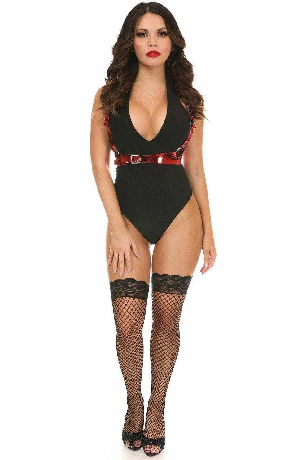 Daisy Corsets Red Metallic Angel Wings - Daisy Corsets - Flyclothing LLC