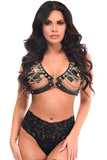 Daisy Corsets Black & Gold Chain Triangle Top Body Harness - Daisy Corsets - Flyclothing LLC
