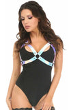 Daisy Corsets Blue/Purple Holo Halter Bra Harness - Daisy Corsets - Flyclothing LLC