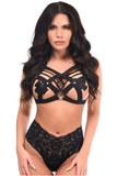 Daisy Corsets BOXED Black Stretchy Body Harness w/Silver Hardware - Daisy Corsets - Flyclothing LLC