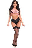 Daisy Corsets BOXED Lt Pink Stretchy Body Harness w/Silver Hardware - Daisy Corsets - Flyclothing LLC