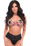 Daisy Corsets Rainbow Holo Strappy Bra Top - Daisy Corsets - Flyclothing LLC