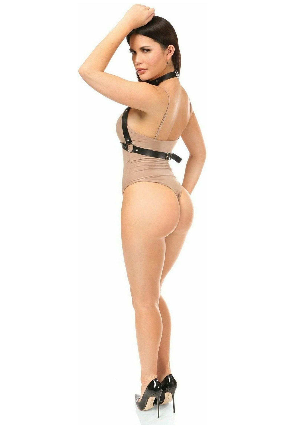 Daisy Corsets Black Vegan Leather Body Harness - Daisy Corsets - Flyclothing LLC