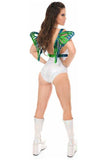 Daisy Corsets Blue/Teal Holo Large Butterfly Wing Body Harness - Daisy Corsets - Flyclothing LLC