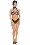 Daisy Corsets Kitten Collection Lavender/Black Lace Bra Top Body Harness - Daisy Corsets - Flyclothing LLC