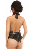 Daisy Corsets Kitten Collection Red Plaid Single Strap Body Harness - Daisy Corsets - Flyclothing LLC