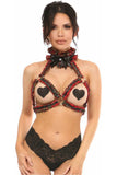 Daisy Corsets Kitten Collection Red Plaid Triangle Top Body Harness - Daisy Corsets - Flyclothing LLC