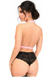 Daisy Corsets BOXED Lt Pink Stretchy Body Harness w/Silver Hardware - Daisy Corsets - Flyclothing LLC