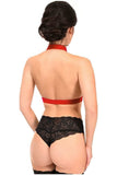 Daisy Corsets BOXED Dark Red Stretchy Body Harness w/Gold Hardware - Daisy Corsets - Flyclothing LLC