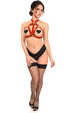 Daisy Corsets BOXED Dark Red Stretchy Body Harness w/Gold Hardware - Daisy Corsets - Flyclothing LLC