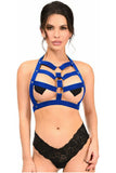 Daisy Corsets BOXED Royal Blue Stretchy Body Harness w/Gold Hardware - Daisy Corsets - Flyclothing LLC