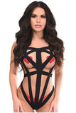 Daisy Corsets BOXED Black Stretchy Body Harness Bodysuit w/Silver Hardware - Daisy Corsets - Flyclothing LLC