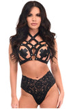 Daisy Corsets BOXED Black Stretchy Body Harness w/Silver Hardware - Daisy Corsets - Flyclothing LLC