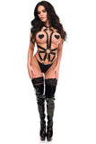 Daisy Corsets BOXED Black Stretchy Body Harness Bodysuit w/Gold Hardware - Daisy Corsets - Flyclothing LLC