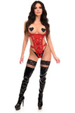 Daisy Corsets BOXED Red Stretchy Body Harness Bodysuit w/Silver Hardware - Daisy Corsets - Flyclothing LLC