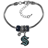 Seattle Kraken Euro Bead Bracelet - Seattle Kraken - Flyclothing LLC