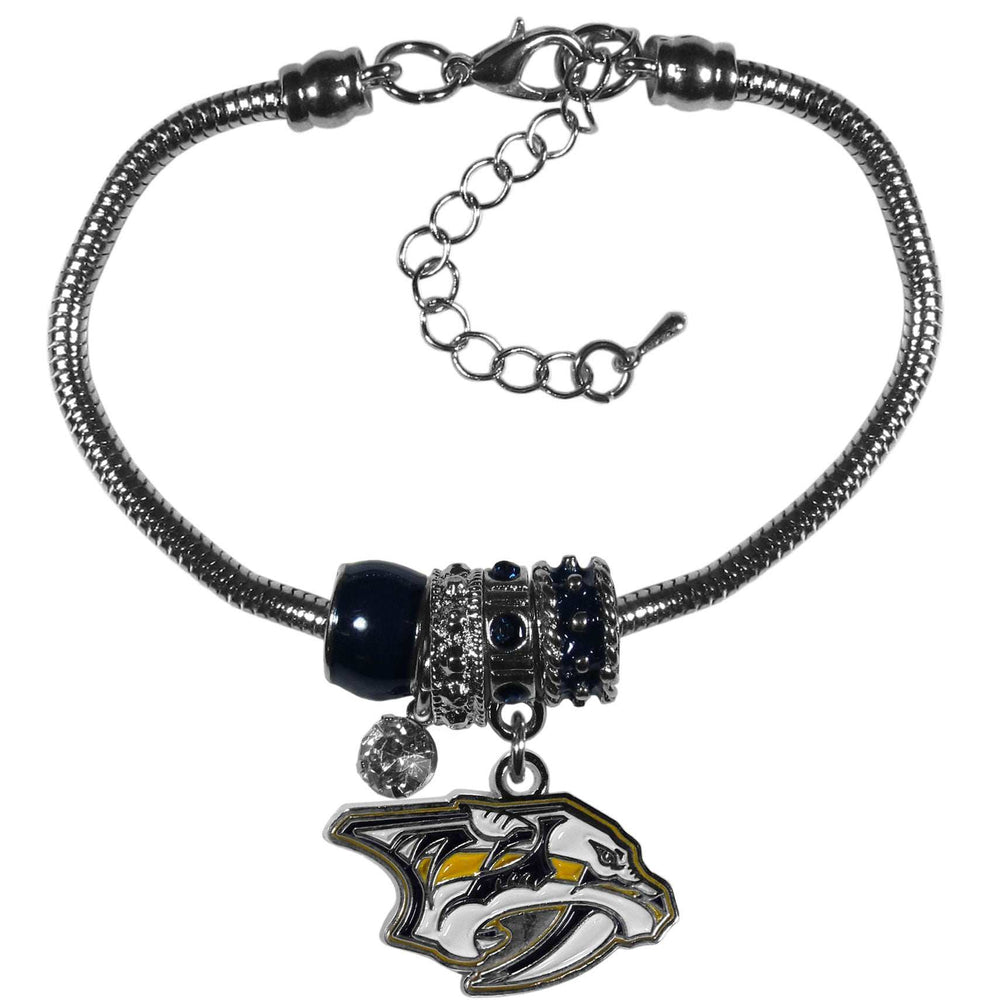 Nashville Predators Euro Bead Bracelet - Nashville Predators - Flyclothing LLC