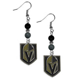 Vegas Golden Knights Fan Bead Dangle Earrings - Vegas Golden Knights - Flyclothing LLC