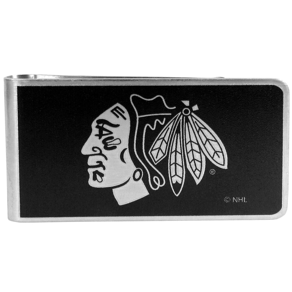 Chicago Blackhawks Black and Steel Money Clip - Chicago Blackhawks - Flyclothing LLC
