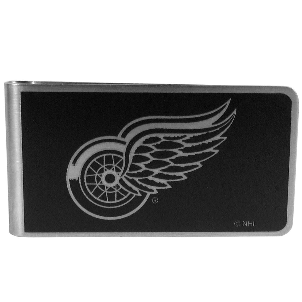 Detroit Red Wings Black and Steel Money Clip - Detroit Red Wings - Flyclothing LLC