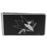 San Jose Sharks Black and Steel Money Clip - San Jose Sharks - Flyclothing LLC