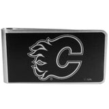Calgary Flames Black and Steel Money Clip - Calgary Flames - Flyclothing LLC
