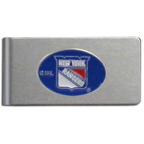 New York Rangers Brushed Metal Money Clip - New York Rangers - Flyclothing LLC