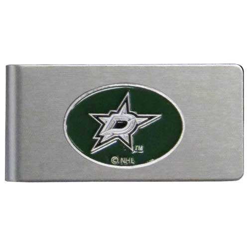 Dallas Stars Brushed Metal Money Clip - Dallas Stars - Flyclothing LLC
