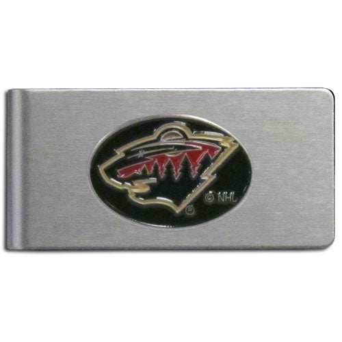 Minnesota Wild Brushed Metal Money Clip - Minnesota Wild - Flyclothing LLC