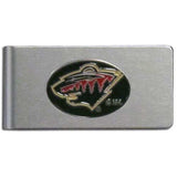 Minnesota Wild Brushed Metal Money Clip - Minnesota Wild - Flyclothing LLC