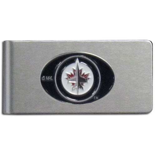 Winnipeg Jets Brushed Metal Money Clip - Winnipeg Jets - Flyclothing LLC