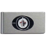 Winnipeg Jets Brushed Metal Money Clip - Winnipeg Jets - Flyclothing LLC