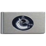 Vancouver Canucks Brushed Metal Money Clip - Vancouver Canucks - Flyclothing LLC