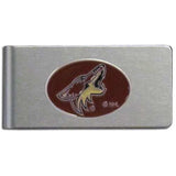 Arizona Coyotes Brushed Metal Money Clip - Arizona Coyotes - Flyclothing LLC