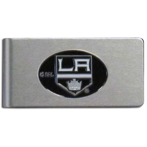 Los Angeles Kings Brushed Metal Money Clip - Los Angeles Kings - Flyclothing LLC