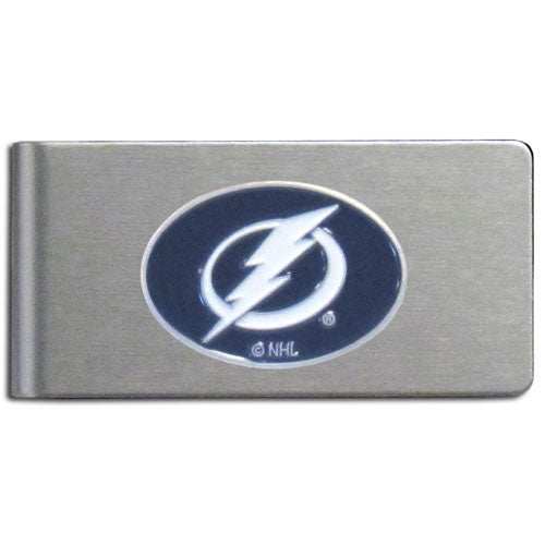 Tampa Bay Lightning Brushed Metal Money Clip - Tampa Bay Lightning - Flyclothing LLC