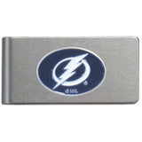Tampa Bay Lightning Brushed Metal Money Clip - Tampa Bay Lightning - Flyclothing LLC