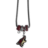 Arizona Coyotes Euro Bead Necklace - Arizona Coyotes - Flyclothing LLC