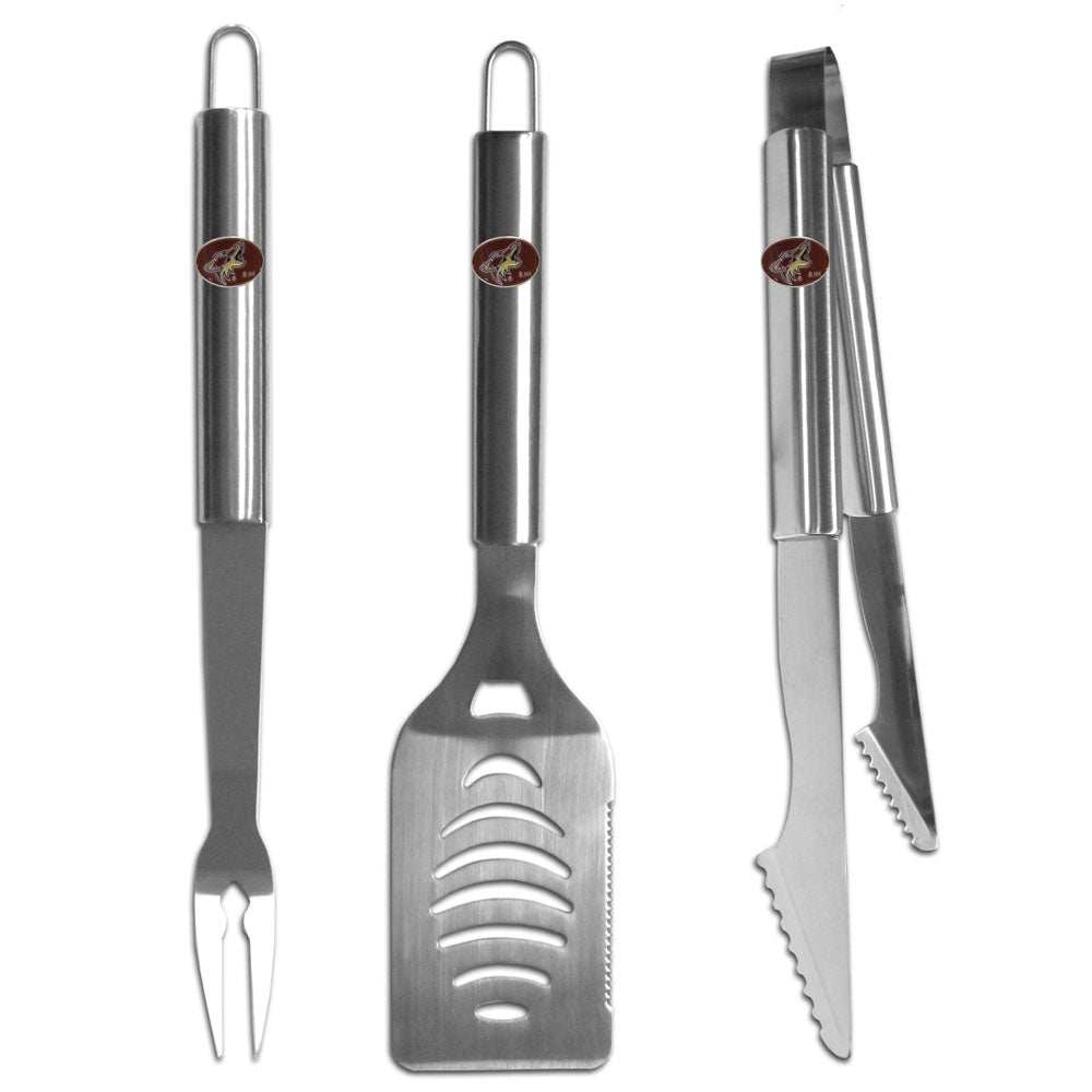Arizona Coyotes 3 pc Stainless Steel BBQ Set - Arizona Coyotes - Flyclothing LLC