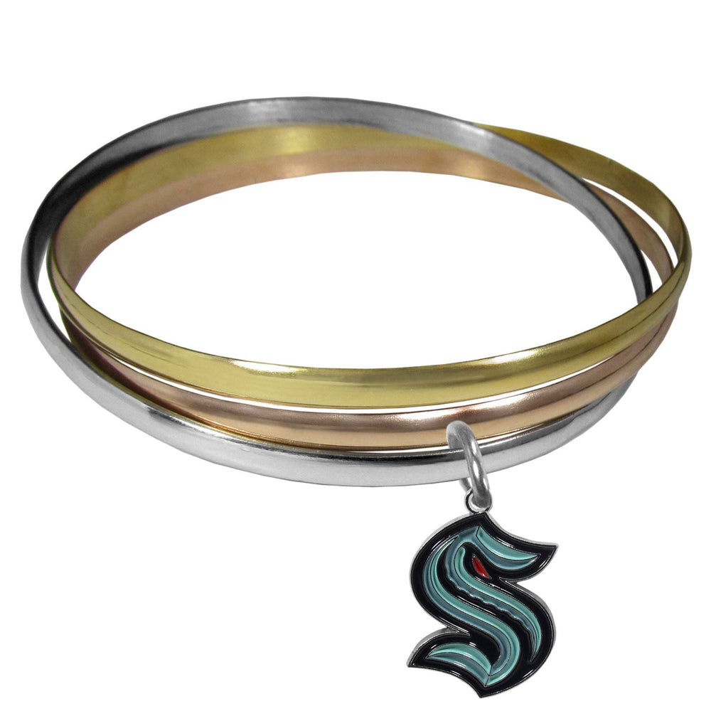 Seattle Kraken Tri-color Bangle Bracelet - Seattle Kraken - Flyclothing LLC