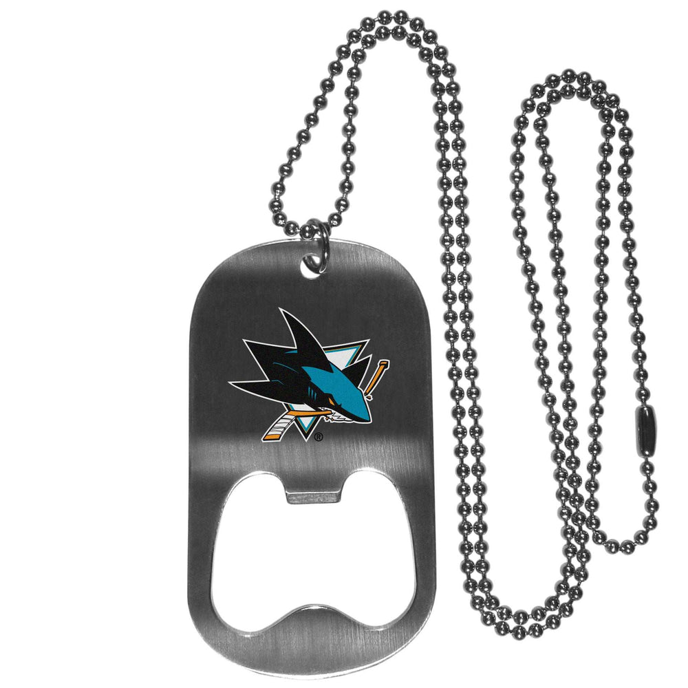 San Jose Sharks Bottle Opener Tag Necklace - San Jose Sharks - Flyclothing LLC