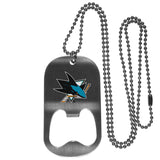 San Jose Sharks Bottle Opener Tag Necklace - San Jose Sharks - Flyclothing LLC