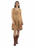 Honey creek Beige 100% rayon Short tank dress - Scully Leather - Flyclothing LLC