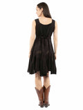 Honey creek Black 100% rayon Short tank dress - Scully Leather - Flyclothing LLC